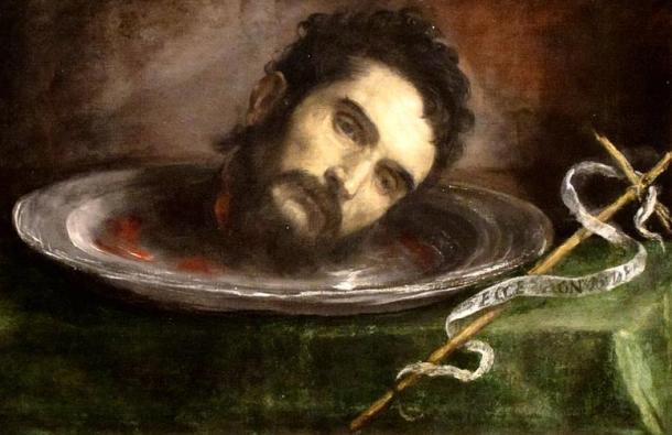 Head of Saint John the Baptist, by anonymous Spanish painter.