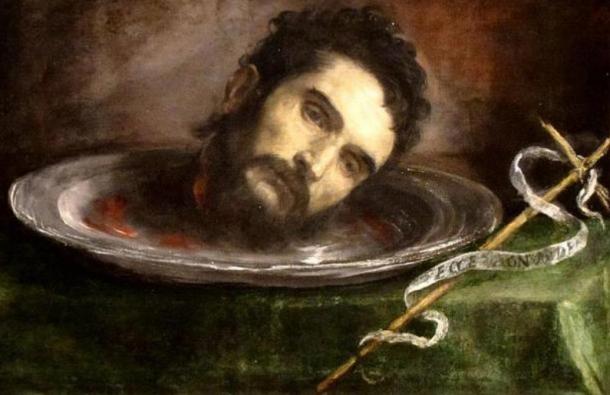 Head of Saint John the Baptist, by anonymous Spanish painter. (c. 1600-1650)