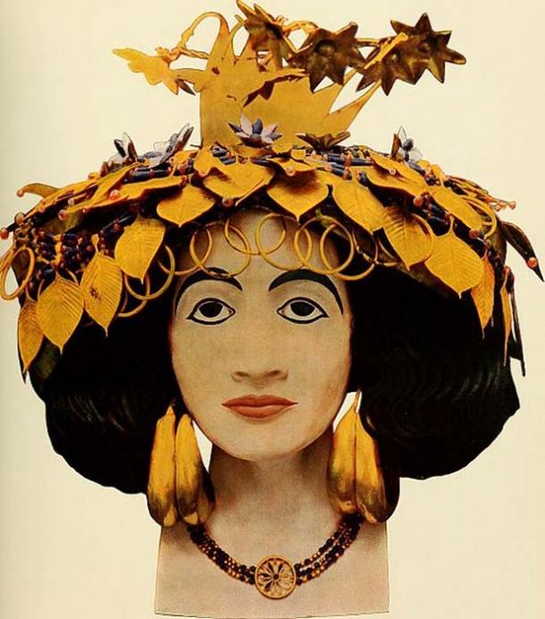 Head of Sumerian Queen Puabi.