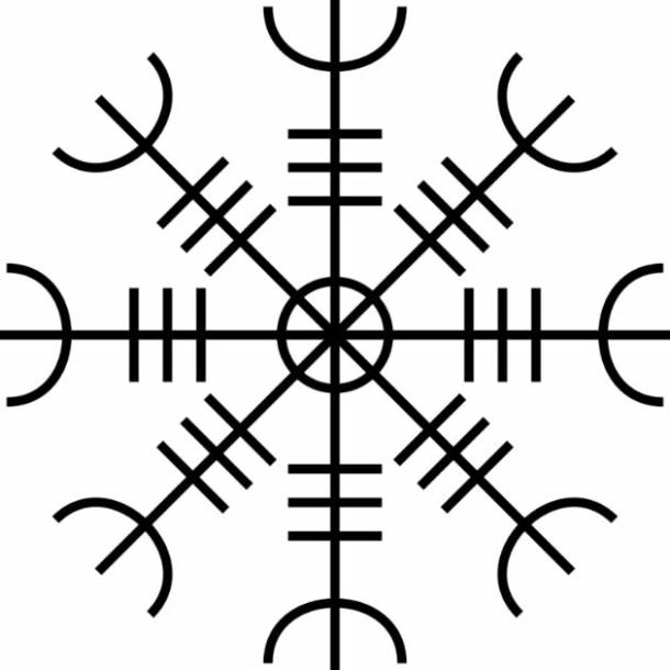 The Helm of Awe or Helm of Terror is symbolic of a 