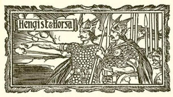 Hengist and Horsa, Edward Parrott’s Pageant of British History (1909).  (Sir Edward Parrott/Public Domain)