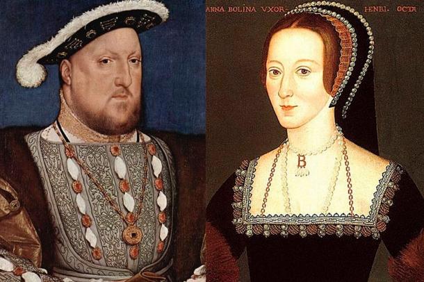 Elizabeth's parents, Henry VIII and Anne Boleyn. Anne was executed less than three years after Elizabeth's birth.