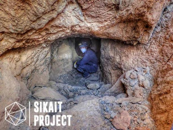 Holes in the hills like this one are evidence of the extensive ancient emerald mines of Roman Sikait in Egypt. (Sikait Project)