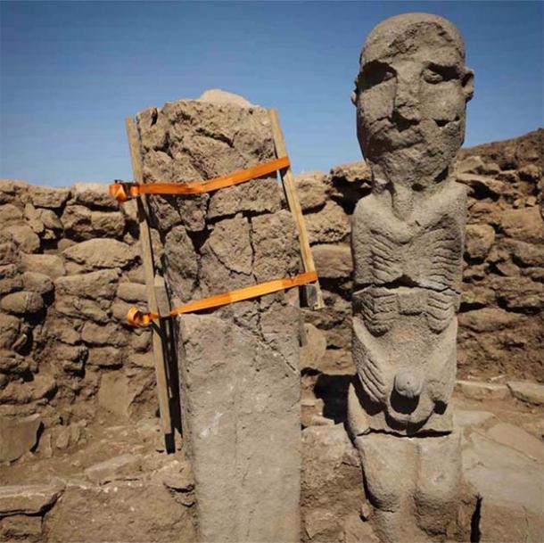 Human Statue next to T-pillar at Karahan Tepe. (Ministry of Culture and Tourism)