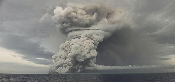 2022 Hunga Tonga eruption, in the South Pacific