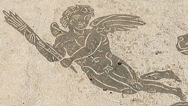 Hymenaios, God of wedding ceremonies Room 3 of the Baths of Neptune, Ostia Antica, Latium, Italy