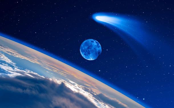 Hayley's Comet was not the Star of Bethlehem, but some other comet might have been. (muratart / Adobe Stock)