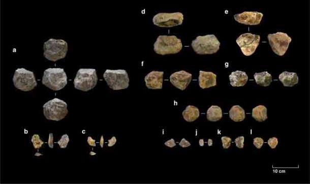 Selección de herramientas de piedra de Ewass Oldupa. (Mercader, J. et al. Nature 2021)