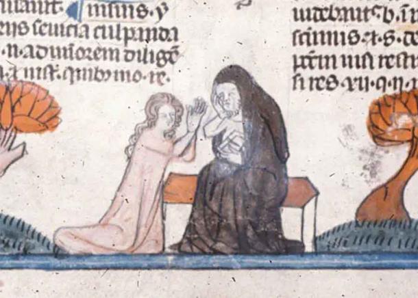 A medieval woman giving her confession. (Wellcome Collection/CC BY 4.0)