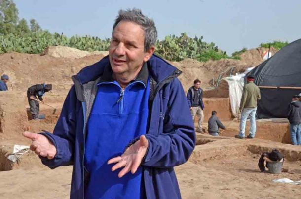 Dr. Ianir Milevski de la Autoridad de Antigüedades de Israel en Tel Erani, Israel. El Dr. Milevski participó en el último estudio del antiguo comercio de alimentos exóticos al sur de Levante desde el sudeste asiático. (Yoli Schwartz/Autoridad de Antigüedades de Israel)