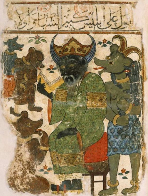 Illustration d'Iblis mieux connue sous le nom de Diable.