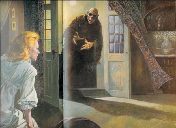 Illustration of a vampire.