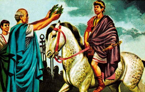 Imaginary depiction of Caligula making Incitatus a consul.
