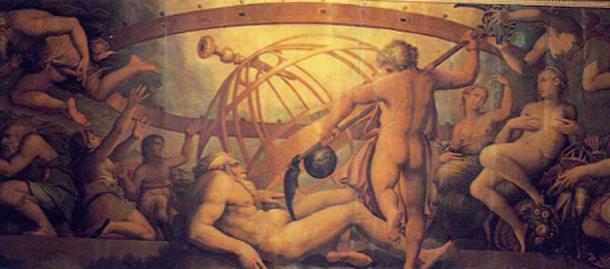 In part of the creation myth Cronus castrates his father Ouranos. (Dodo / Public Domain)