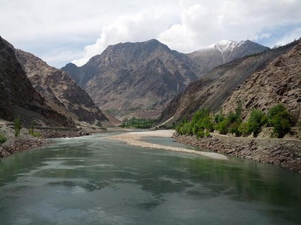 Indus River in Kharmang District, Pakistan. (CC BY-SA 3.0)