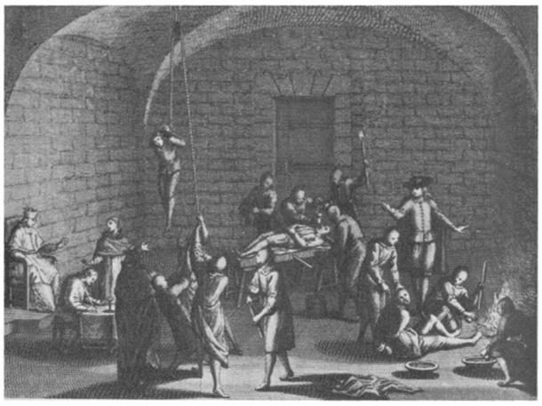Inquisition torture chamber. (Public Domain)