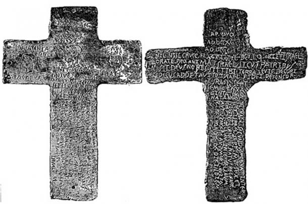 Inscriptions on The Silverbell Crosses. (Geburahs Secret / YouTube)