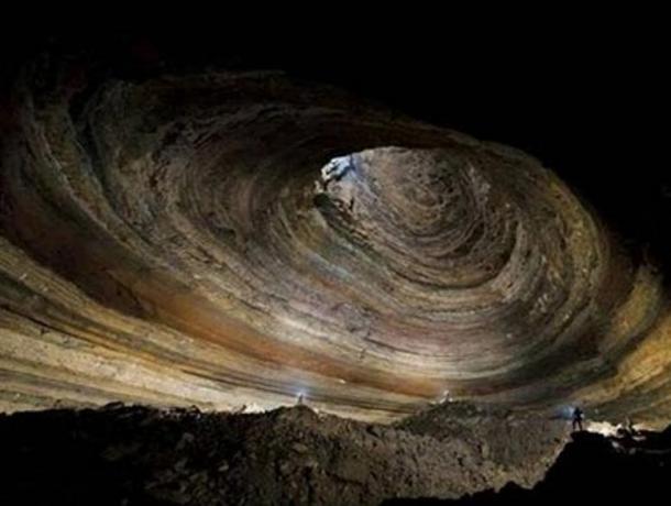 Inside Krubera Cave, Georgia