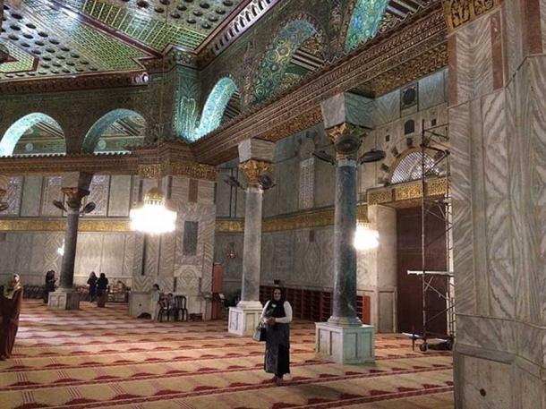 Inside the Dome of the Rock, a 2015 view. (CC-BY-SA-3.0)