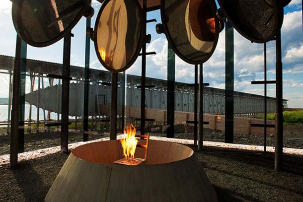 Installation by Bourgeois at Vardø, Steilneset.