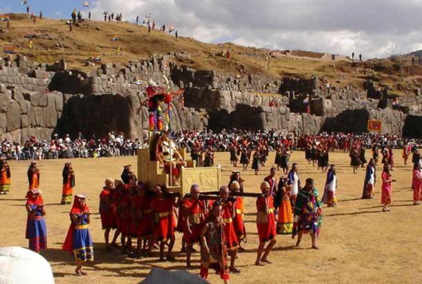 Inti Raymi at Saksaywaman, Cusco. (CC BY SA 3.0)