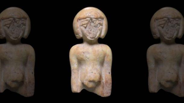 Ivory statue of a woman. 