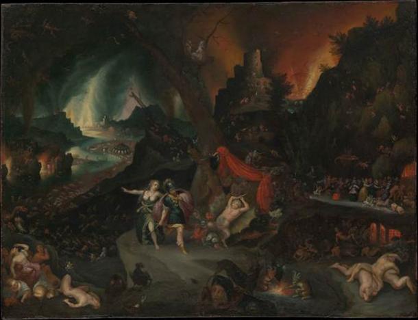 Jan Brueghel’s painting depicting the myth of Aeneas and the Sibyl in the Underworld. (Public domain)