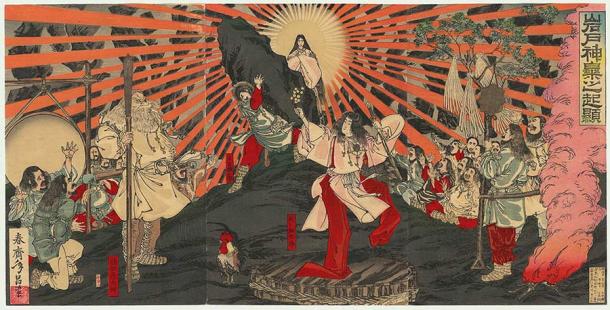Diosa del sol japonesa Amaterasu. (Dominio publico)