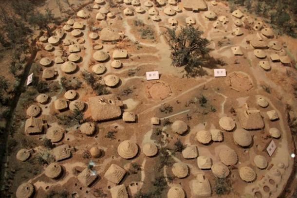 A model of Jiangzhai, a Yangshao village