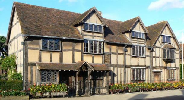 John Shakespeare's house, believed to be Shakespeare's birthplace, in Stratford-upon-Avon.