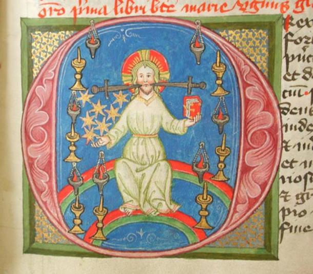 Eine Illustration aus John of Morignys Libor Visionum