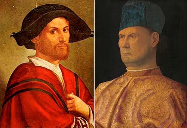Left; Juan Borgia. Right; Bartolomeo d’Alviano (Public Domain)