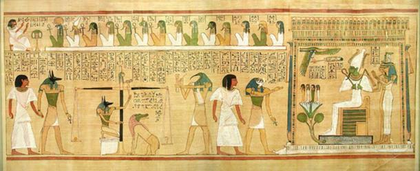 Judgment scene from the Book of the Dead.