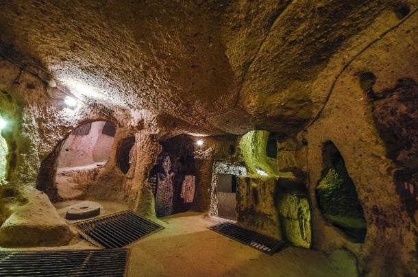 Kaymakli Underground City is contained within the citadel of Kaymakli in the Central Anatolia Region of Turkey