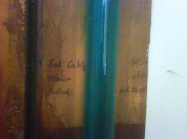 Kelvin’s chemical notes. Credit: Author.