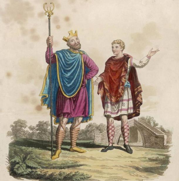 King Edgar I the Peaceable with page