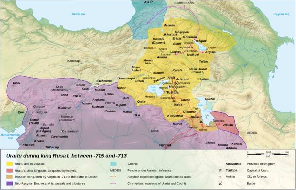 Kingdom of Urartu 715–713 BC 