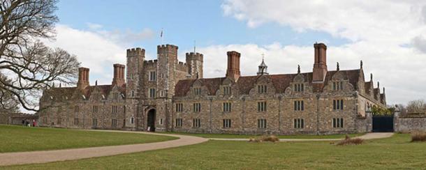 The secret letters were found during restoration works at Knole House, pictured 