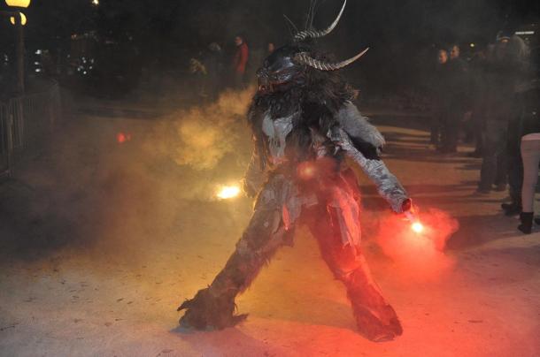 Krampus parade in Pörtschach am Wörthersee, Austria, 2013.
