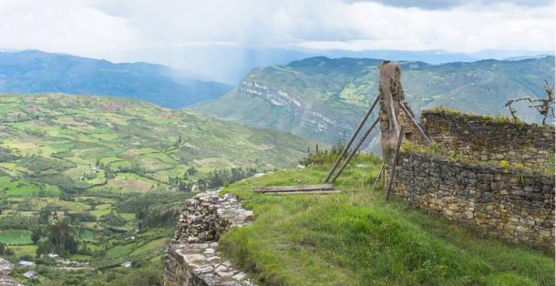 View from Kuelap fortress, Chachapoyas-Amazonas, northeastern highlands of Peru.