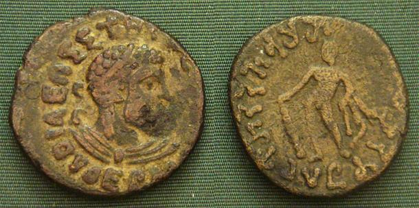 Coin of Kujula Kadphises, the first emperor of the Kushan Empire. (Public domain)