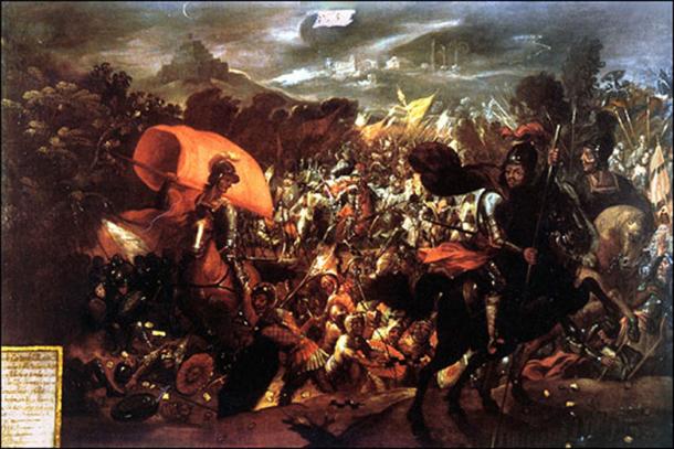 17th Century painting of ‘La Noche Triste.’