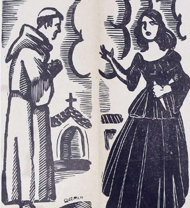 La Quintrala tried to kill Don Juan de la Fuente Loarte, a respected vicar. (Public Domain)