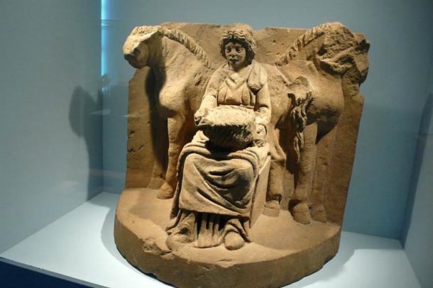 The motif of the 'Lady of the Animals' lives on this religious depiction.