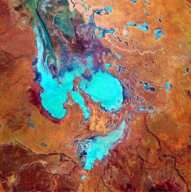 According to the indigenous people of Australia, Kati Thanda – Lake Eyre was formed when the skin of a kangaroo was laid on the ground. 