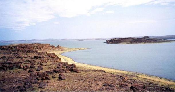 The landscape of fossil-rich Lake Turkana, Kenya. 