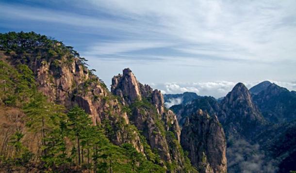 Landscape of Mount Huangshan, China. 