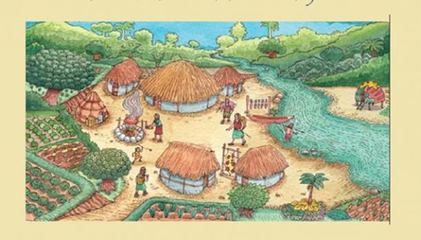 Artistic representation of a Las Vegas culture settlement. (Nuestra cultura)