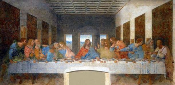 The Last Supper by Leonardo da Vinci (Wikimedia). In the novel, ‘The Da Vinci Code’, Dan Brown writes that the figure at the right hand of Jesus is Mary Magdalene.