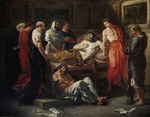 Last Words of the Emperor Marcus Aurelius by Eugène Delacroix